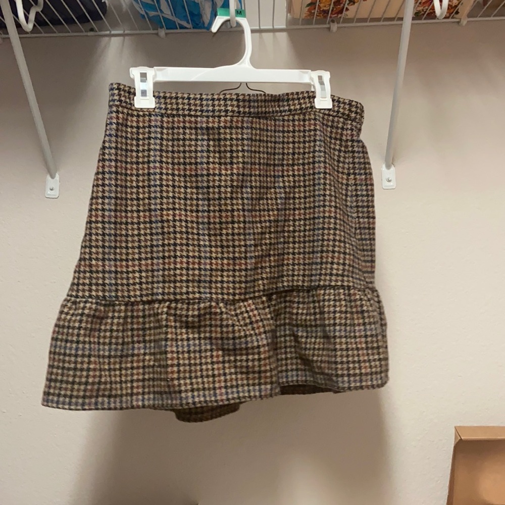 Houndstooth Flounce Skirt